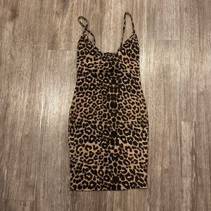 Pretty little thing leopard print dress